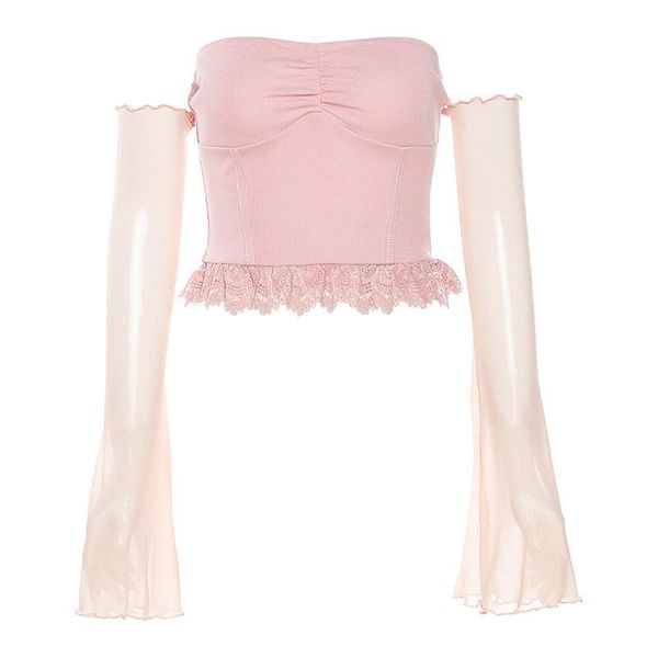women's t-shirt spring and summer fashion style solid color one-shoulder waist navel casual for women, White
women's t-shirt spring and summer fashion style solid color one-shoulder waist navel casual for women, White
