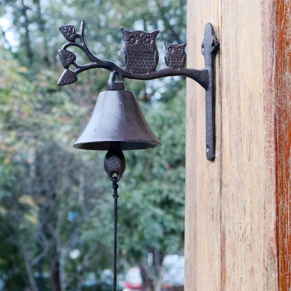 black mother baby owls on branch cast iron wall bell european home garden decor antique hand cranking welcome door decorative objects & figu
black mother baby owls on branch cast iron wall bell european home garden decor antique hand cranking welcome door decorative objects & figu