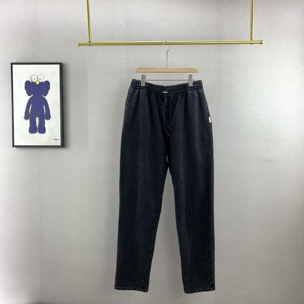 men's pants 22ss drawstring washed represent men women eu size 100% cotton trousers loose fit autumn winter harajuku jaqueta, Black
men's pants 22ss drawstring washed represent men women eu size 100% cotton trousers loose fit autumn winter harajuku jaqueta, Black