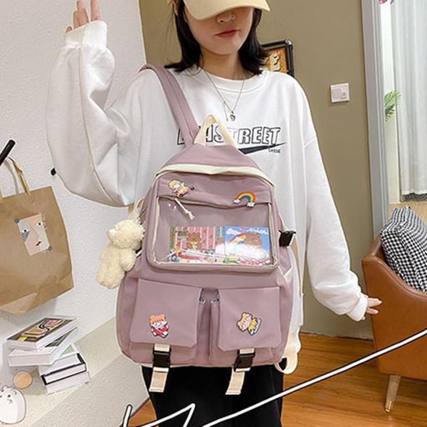 backpack kawaii cute girl college school bag women student nylon lapversatile lady retro leisure rucksack shopping travelbag
backpack kawaii cute girl college school bag women student nylon lapversatile lady retro leisure rucksack shopping travelbag