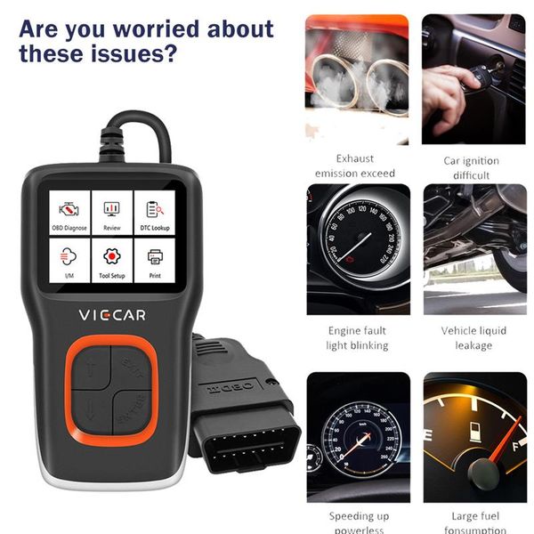 code readers & scan tools obd 2 obd2 viecar vp101 obdii/eobd reader odb2 scanner i/m analyzer automotive car diagnostic auto tool pk cr5001
code readers & scan tools obd 2 obd2 viecar vp101 obdii/eobd reader odb2 scanner i/m analyzer automotive car diagnostic auto tool pk cr5001