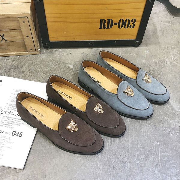 dress shoes men flat driving moccasins slip on casual metal decorated suede leather loafers size 38-47 h69g, Black
dress shoes men flat driving moccasins slip on casual metal decorated suede leather loafers size 38-47 h69g, Black