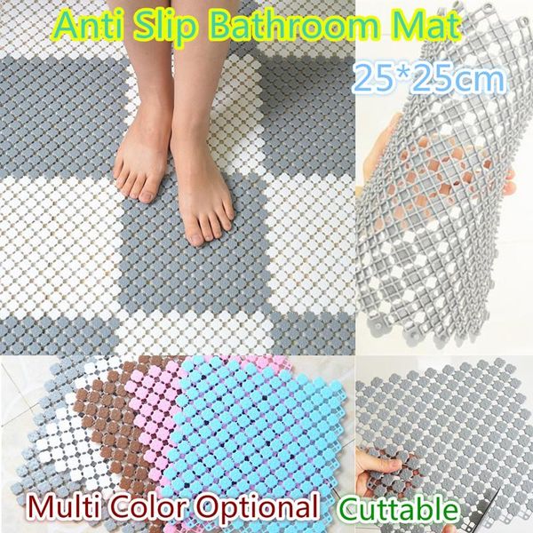 bath mats 6pcs/set 25*25pcs bathroom anti-slip mat pvc cuttable shower floor carpet splicing toilet rubber flexible foot massage
bath mats 6pcs/set 25*25pcs bathroom anti-slip mat pvc cuttable shower floor carpet splicing toilet rubber flexible foot massage