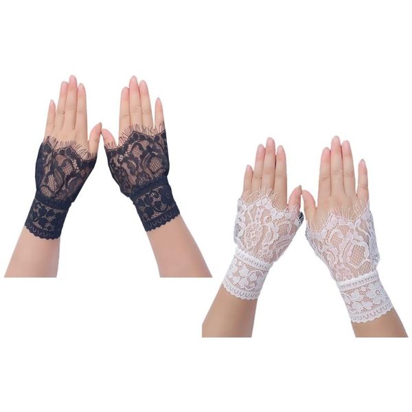 sports gloves fashion lace driving women mittens covered elastic arm sleeve sunscreen short fingerless summer cute girls, Black
sports gloves fashion lace driving women mittens covered elastic arm sleeve sunscreen short fingerless summer cute girls, Black
