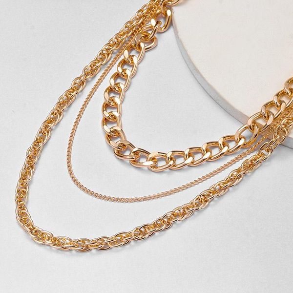 chains vintage luxurious multilayered necklace set for women fashion gold colour metal pendant thick choker chain necklaces jewelry, Silver
chains vintage luxurious multilayered necklace set for women fashion gold colour metal pendant thick choker chain necklaces jewelry, Silver