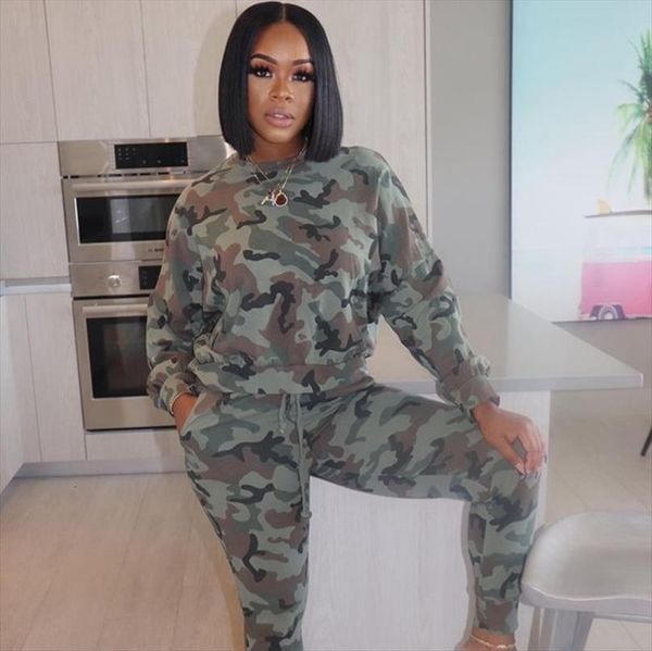 camouflage plus size casual womens pants two piece set tracksuit fall lounge wear matching sets sweat suits 2, White
camouflage plus size casual womens pants two piece set tracksuit fall lounge wear matching sets sweat suits 2, White