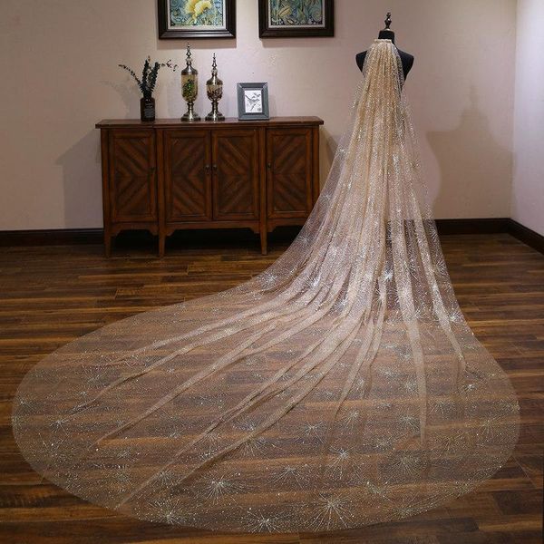 bridal veils golden polaris veu de noiva lace appliques one layers 3 m long wedding with comb accessories, Black
bridal veils golden polaris veu de noiva lace appliques one layers 3 m long wedding with comb accessories, Black