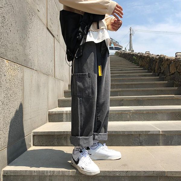men's jeans boyfriend cargo men summer solid loose denim casual straight korean blue/black cowboy trouser harem long pant
men's jeans boyfriend cargo men summer solid loose denim casual straight korean blue/black cowboy trouser harem long pant