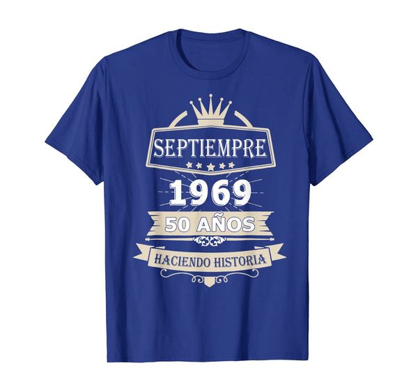camisa de cumpleanos 50 anos septiembre 1969 in spanish gift, White;black
camisa de cumpleanos 50 anos septiembre 1969 in spanish gift, White;black
