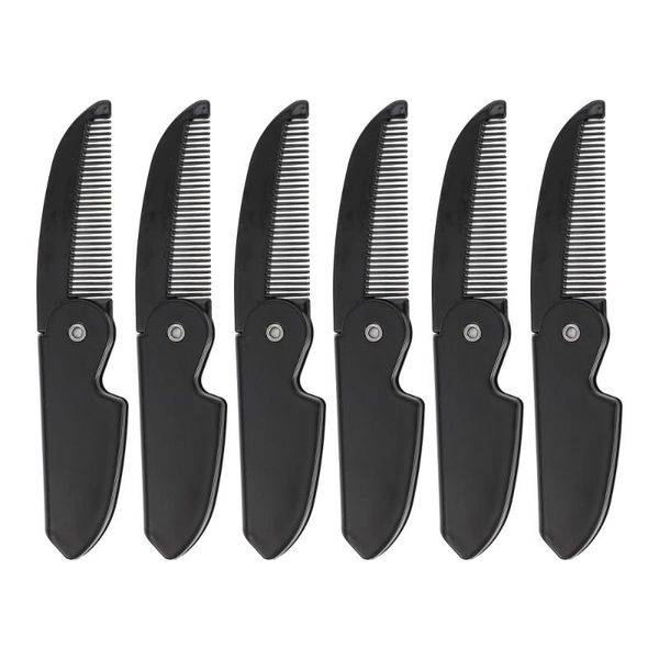 hair brushes 6pcs styling combs folding type foldable hairstyling, Silver 
hair brushes 6pcs styling combs folding type foldable hairstyling, Silver