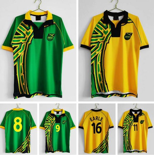 1998 retro jamaica soccer jerseys home away 98 classic vintage football shirt #16 earle #11 whitmore #3 dawes #19 sinclair, Black;yellow
1998 retro jamaica soccer jerseys home away 98 classic vintage football shirt #16 earle #11 whitmore #3 dawes #19 sinclair, Black;yellow
