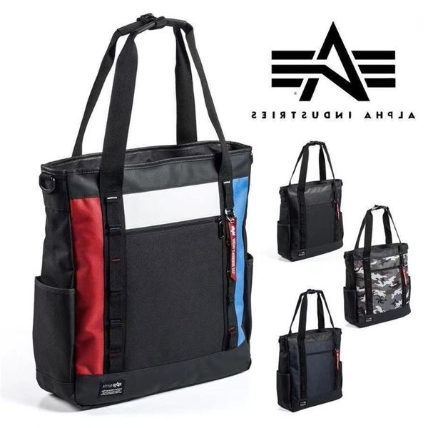 japan alpha backpack lotte single handbag outdoor rain proof student schoolbag three purpose travel messenger bag