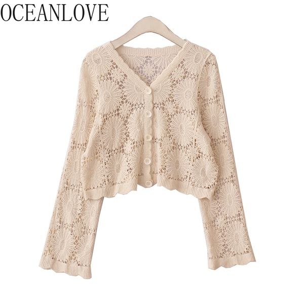 lace shirts solid knited hollow out v neck loose spring summer blusas mujer single breasted vintage women blouses 210415, White
lace shirts solid knited hollow out v neck loose spring summer blusas mujer single breasted vintage women blouses 210415, White