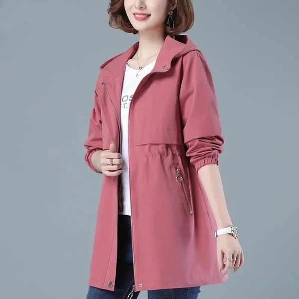 women's trench coats 2021 spring autumn jacket slim coat fashion windbreaker overcoat hooded lady casual female outwear, Tan;black
women's trench coats 2021 spring autumn jacket slim coat fashion windbreaker overcoat hooded lady casual female outwear, Tan;black