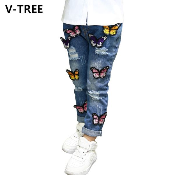 v-tree jeans for girls butterfly ripped skinny baby denim pants casual childrens ripped jeans for teen girls new autumn, Blue
v-tree jeans for girls butterfly ripped skinny baby denim pants casual childrens ripped jeans for teen girls new autumn, Blue