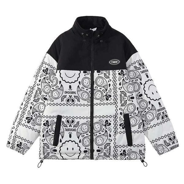 2021 winter new zipper cashew flower cotton jacket thickened plush cotton jacket men's fashion brand warm cotton down jacket, Black
2021 winter new zipper cashew flower cotton jacket thickened plush cotton jacket men's fashion brand warm cotton down jacket, Black