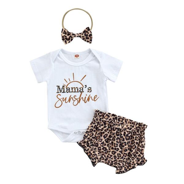 clothing sets 2021 0-18m baby summer girl letter print short sleeves romper+leopard shorts+headband sweet 3pcs set, White
clothing sets 2021 0-18m baby summer girl letter print short sleeves romper+leopard shorts+headband sweet 3pcs set, White