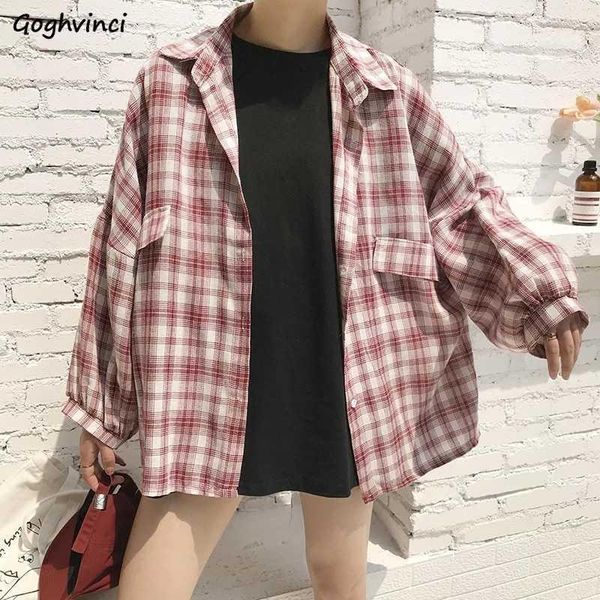 shirts women plaid loose single breasted button korean style chic leisure arrival students fashion womens all-match women's blouses &, White
shirts women plaid loose single breasted button korean style chic leisure arrival students fashion womens all-match women's blouses &, White