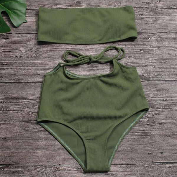 women's swimwear nidalee 2021 solid bandeau bikini set bowknot summer bathing high waist swimming suit padded wire bandage biquini, White;black
women's swimwear nidalee 2021 solid bandeau bikini set bowknot summer bathing high waist swimming suit padded wire bandage biquini, White;black