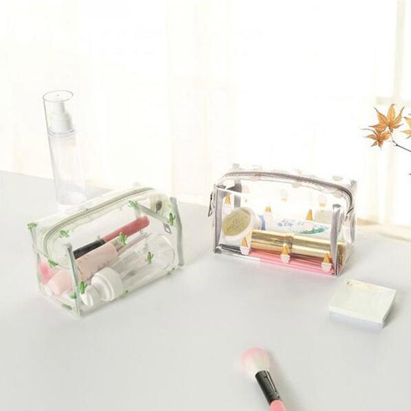 travel transparent cosmetic bag bathroom cosmetics wash pvc ladies portable zipper beauty box storage bags & cases
travel transparent cosmetic bag bathroom cosmetics wash pvc ladies portable zipper beauty box storage bags & cases