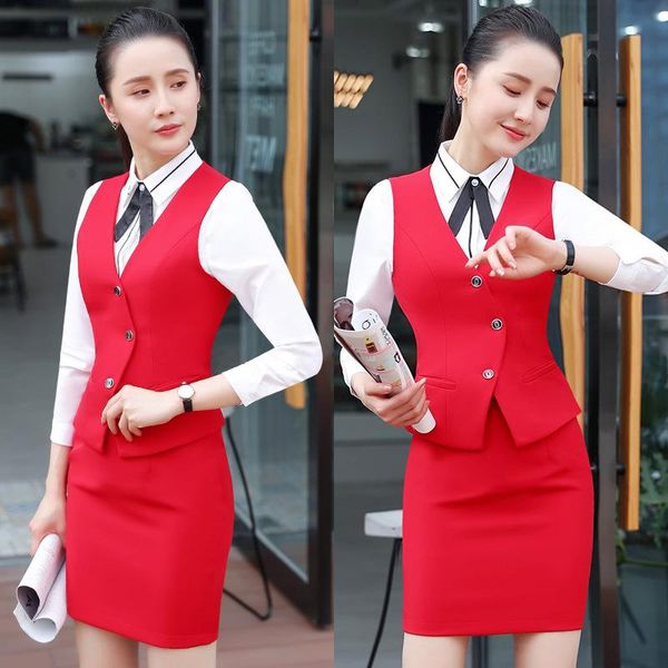 work dresses izicfly style office clothes uniform women suits vest waistcoat costume jupe femme formal skirt suit wear red 4xl, White;black
work dresses izicfly style office clothes uniform women suits vest waistcoat costume jupe femme formal skirt suit wear red 4xl, White;black