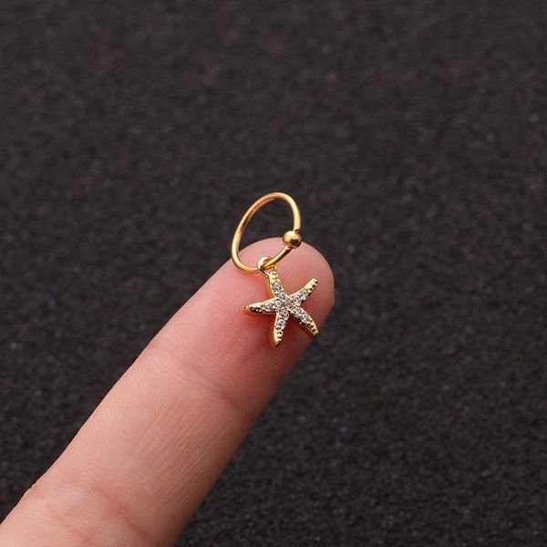 hoop & huggie 1 pcs simple small micro pave cz starfish shape charm ear cuff earring women classic 8mm closed circle piercing jewelry, Golden;silver
hoop & huggie 1 pcs simple small micro pave cz starfish shape charm ear cuff earring women classic 8mm closed circle piercing jewelry, Golden;silver
