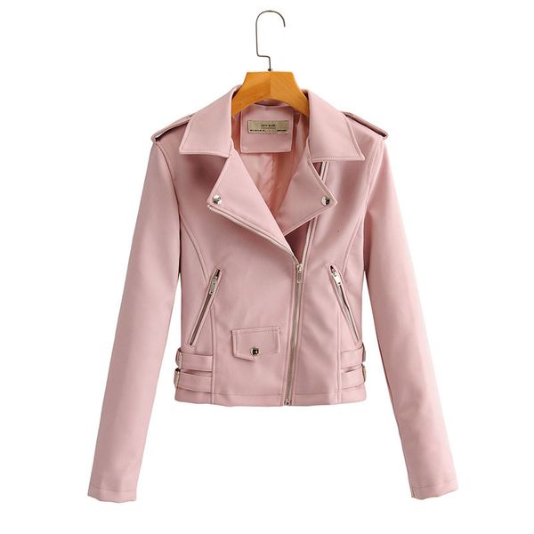 jackets harajuku simple zipper women's jacket pu slim lapel long sleeve windproof purple chic korean motorcycle female coat wz9o, Black;brown
jackets harajuku simple zipper women's jacket pu slim lapel long sleeve windproof purple chic korean motorcycle female coat wz9o, Black;brown