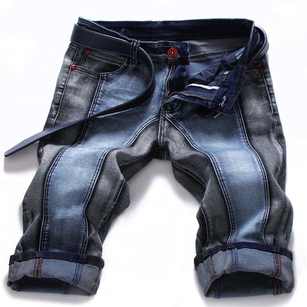 men's jeans fashion straight denim shorts slim fit patchwork for male streetwear 65r7, Blue
men's jeans fashion straight denim shorts slim fit patchwork for male streetwear 65r7, Blue