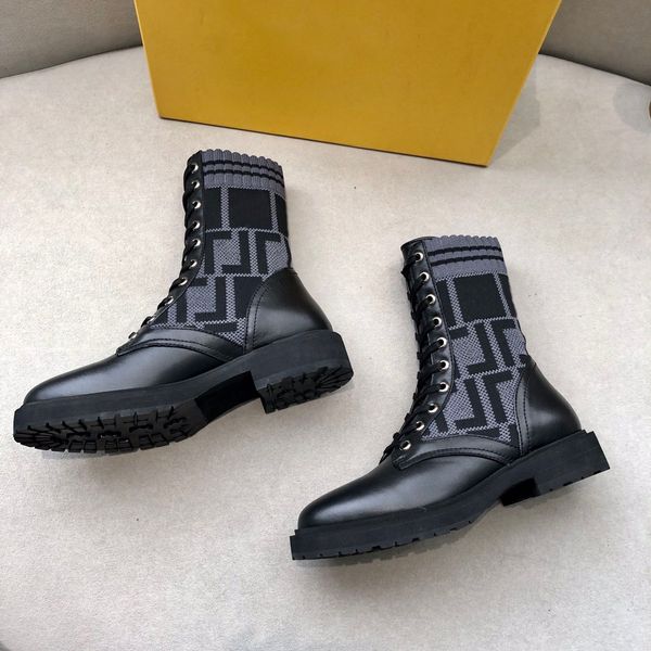 rockoko boot luxury design women boots plaid solid color elegant martin booties leather upper lacing design socks boottem 01, Black
rockoko boot luxury design women boots plaid solid color elegant martin booties leather upper lacing design socks boottem 01, Black