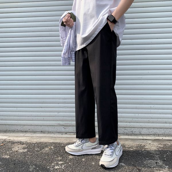 men casual pants spring new korean style ankle-length straight breathable all-match harajuku bf students chic black trousers ins
men casual pants spring new korean style ankle-length straight breathable all-match harajuku bf students chic black trousers ins