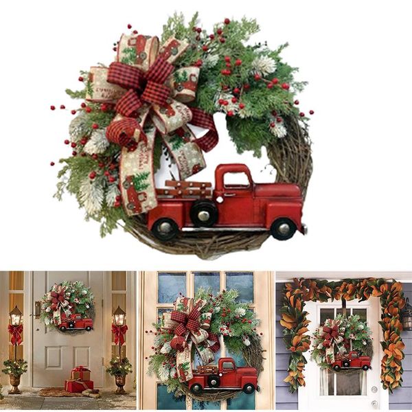 christmas decorations 1pcs red truck wreath autumn halloween front door hanging ornament festival home decoration pendant
christmas decorations 1pcs red truck wreath autumn halloween front door hanging ornament festival home decoration pendant
