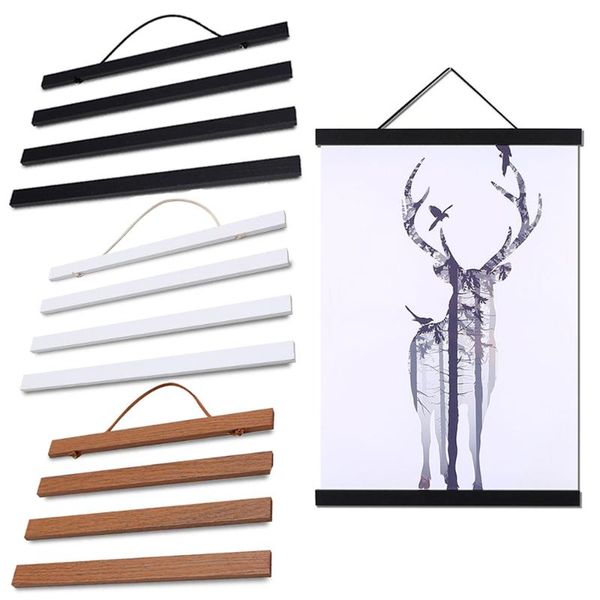 frames magnetic poster frame wooden wall po picture artwork hanger holder hanging scrolls home decoration 21-50cm 
frames magnetic poster frame wooden wall po picture artwork hanger holder hanging scrolls home decoration 21-50cm