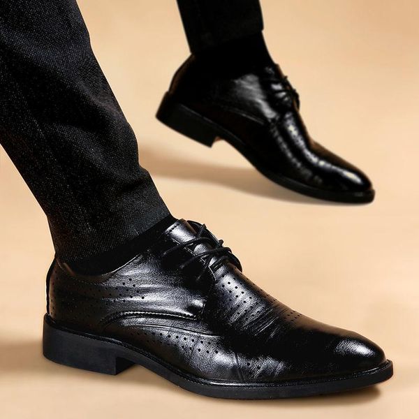 dress shoes hollow out mens leather summer business men's formal breathable black 
dress shoes hollow out mens leather summer business men's formal breathable black