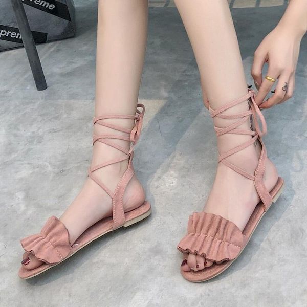weweya 2021 fashion ruffles flat sandals women pleated flowers bohemia cross-tied ladies shoes woman size 43, Black
weweya 2021 fashion ruffles flat sandals women pleated flowers bohemia cross-tied ladies shoes woman size 43, Black