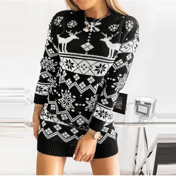 casual dresses women christmas knitted sweater dress autumn vintage deer o neck long sleeve elegant mini party vestido streetwear, Black;gray
casual dresses women christmas knitted sweater dress autumn vintage deer o neck long sleeve elegant mini party vestido streetwear, Black;gray