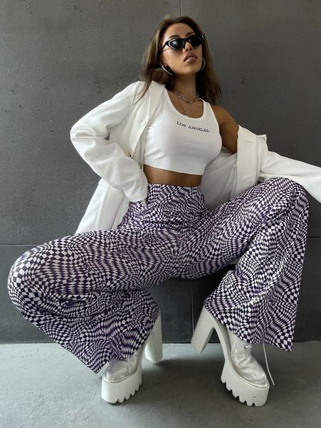 geo print flare leg pants c0tc#, Black;white
geo print flare leg pants c0tc#, Black;white