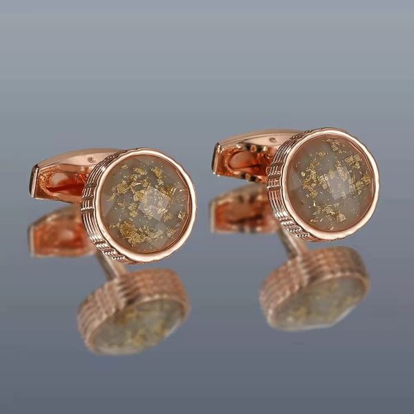 fashionable new style men's cufflinks light luxury inlay color crystal round metal shirt cufflinks gift, Silver
fashionable new style men's cufflinks light luxury inlay color crystal round metal shirt cufflinks gift, Silver