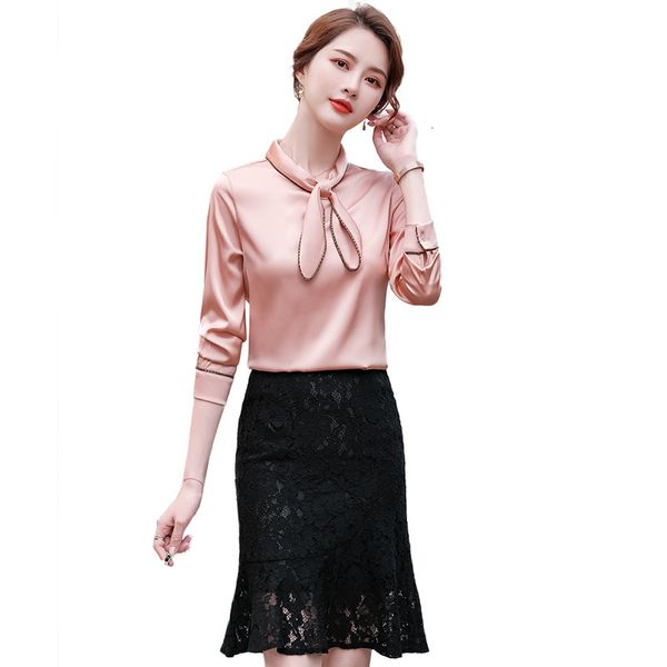 women's blouses & shirts 2021 new bow collar women ladies silk long sleeve girl's office work wear plus size 5xl shirt q1m, White
women's blouses & shirts 2021 new bow collar women ladies silk long sleeve girl's office work wear plus size 5xl shirt q1m, White