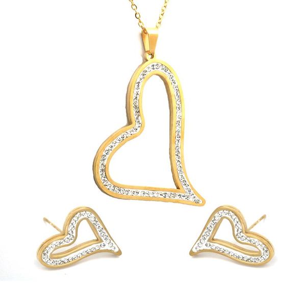 earrings & necklace romantic heart pendant necklaces jewelry sets earring set for women wedding party engagement, Silver
earrings & necklace romantic heart pendant necklaces jewelry sets earring set for women wedding party engagement, Silver