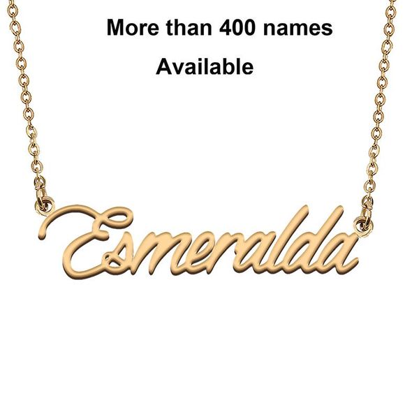 chains cursive initial letters name necklace for esmeralda birthday party christmas year graduation wedding valentine day gift, Silver
chains cursive initial letters name necklace for esmeralda birthday party christmas year graduation wedding valentine day gift, Silver
