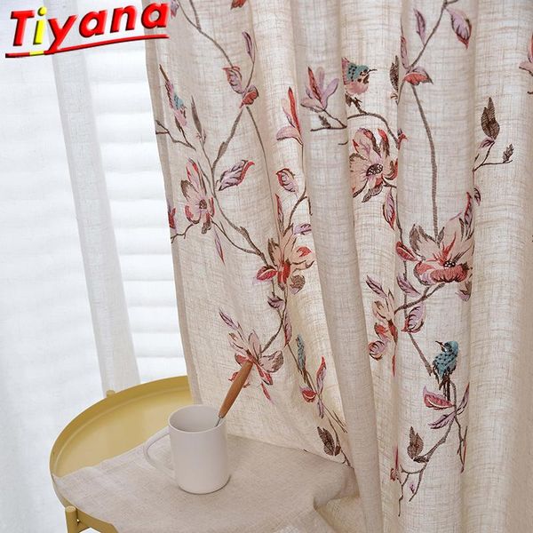 curtain & drapes chinese classical flowers embroidery curtains for living room linen semi-blackout birds pattern window beroom 619#vt
curtain & drapes chinese classical flowers embroidery curtains for living room linen semi-blackout birds pattern window beroom 619#vt