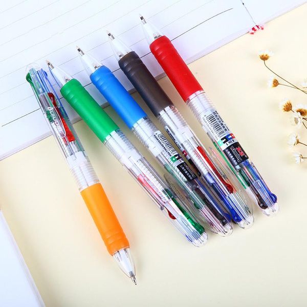 ballpoint pens 1pcs creative transparent plastic 4 ink color ball-point pen office business ball student gift, Blue;orange
ballpoint pens 1pcs creative transparent plastic 4 ink color ball-point pen office business ball student gift, Blue;orange