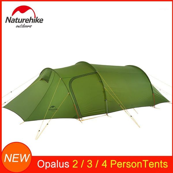 

tents and shelters naturehike opalus tunnel tent for 2/3/4 persons waterproof 20d/210t fabric lightweight outdoor camping travel nh17l001-l