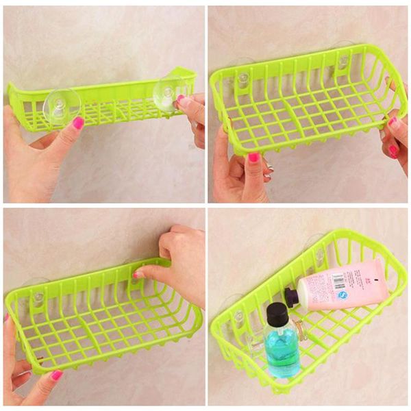 plastic sink shelf kitchen sponge holder rack drain basket with double suction cups for home bathroom d1 storage & organization
plastic sink shelf kitchen sponge holder rack drain basket with double suction cups for home bathroom d1 storage & organization