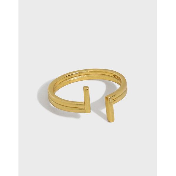cluster rings korean version of ins wind niche design simple joker double t texture s925 sterling silver open ring female, Golden;silver
cluster rings korean version of ins wind niche design simple joker double t texture s925 sterling silver open ring female, Golden;silver