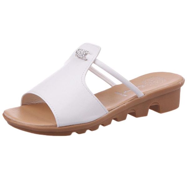 women fashion summer openwork beaded rhinestone wedges slippers beach slip on sequin outdoor med heel solid color shoes, Black
women fashion summer openwork beaded rhinestone wedges slippers beach slip on sequin outdoor med heel solid color shoes, Black