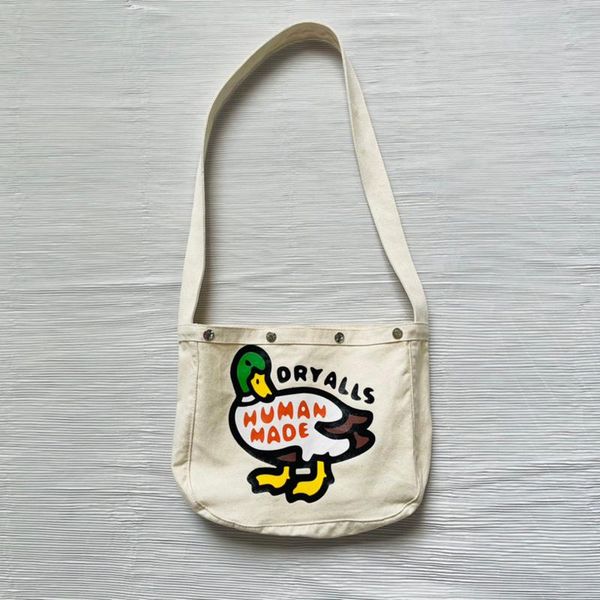 backpack men women's human made little duck print canvas crossbody bag love button couple
backpack men women's human made little duck print canvas crossbody bag love button couple