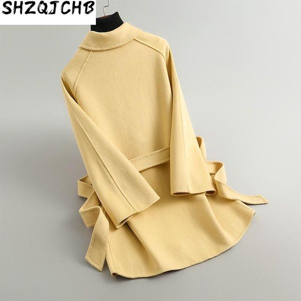 100% real wool coat female jacket women fall clothes for double-sided elegant korean jackets womens autumn kj55 women's & blends, Black
100% real wool coat female jacket women fall clothes for double-sided elegant korean jackets womens autumn kj55 women's & blends, Black