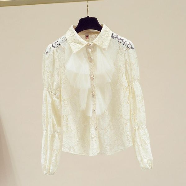 women's blouses & shirts retro lace blouse 2021 spring western style ruffles shirt female design french temperament, White
women's blouses & shirts retro lace blouse 2021 spring western style ruffles shirt female design french temperament, White