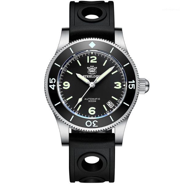 wristwatches sd1952 steeldive 316l stainless steel 30atm ceramic bezel automatic japan nh35 genuine leather strap dive watch, Slivery;brown
wristwatches sd1952 steeldive 316l stainless steel 30atm ceramic bezel automatic japan nh35 genuine leather strap dive watch, Slivery;brown